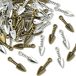 60Pcs 2 Colors Tibetan Style Alloy Pendants&nbsp;TIBEP-FS0001-23