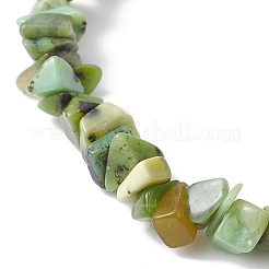 Natural Chrysoprase Chip Beaded Stretch Bracelets for Women&nbsp;BJEW-JB09995