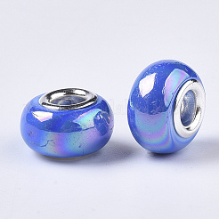Opaque Resin European Beads&nbsp;RPDL-T038-007B