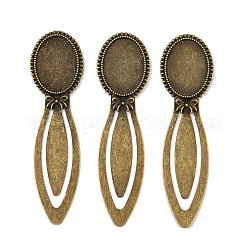 Vintage Tibetan Style Alloy Bookmarks Cabochon Settings&nbsp;X-TIBE-Q032-27AB-NR