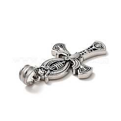 Tibetan Style 304 Stainless Steel Pendants&nbsp;STAS-G275-04AS