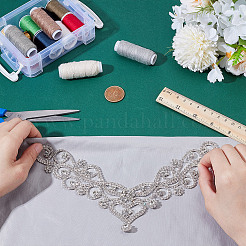 Flower Hotfix Rhinestone Iron on Patches Appliques&nbsp;DIY-WH0671-064A