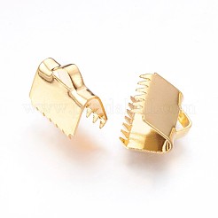 304 Stainless Steel Ribbon Crimp Ends&nbsp;STAS-P220-01G
