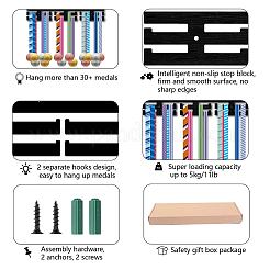 Fashion Wood Medal Hanger Holder&nbsp;ODIS-WH0041-151