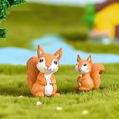 30Pcs PVC Plastic Squirrel Miniature Ornaments&nbsp;DJEW-SP0001-27