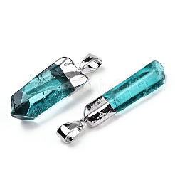 Natural Quartz Pointed Pendants&nbsp;G-Q481-68B