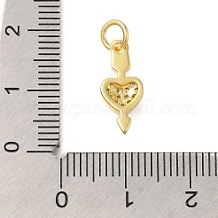 Rack Plating Brass Micro Pave Cubic Zirconia Pendants&nbsp;KK-I716-12G