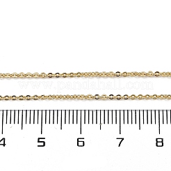 1.4mm Rack Plating Brass Cable Chain Necklaces for Women Men&nbsp;MAK-L044-23G