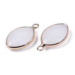 Natural White Jade Pendants&nbsp;G-S359-318D