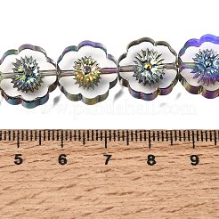 Electroplated Transparent Glass Beads Strands&nbsp;GL-CBA98F0-05B