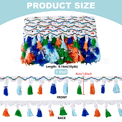 10 Yards Polyester Tassel Ribbon&nbsp;OCOR-PH0006-10A