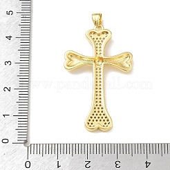Easter Brass Micro Pave Clear Cubic Zirconia Pendants&nbsp;KK-A303-09J-G