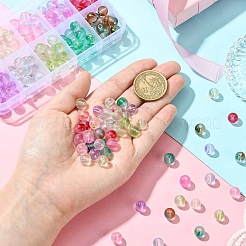 200Pcs 10 Colors Frosted Baking Paint Glass Beads&nbsp;DGLA-YW0001-43