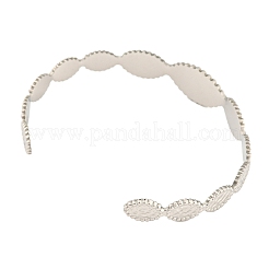 Tarnish Resistant 304 Stainless Steel Open Cuff Bangles for Women&nbsp;STAS-D016-01P