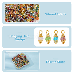 Electroplate Glass Pendants&nbsp;GLAA-HS0001-06