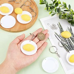 DIY Imitation Omurice Keychain Making Kits&nbsp;DIY-OC0009-36