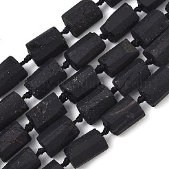 Natural Black Tourmaline Beads Strands&nbsp;G-F715-111