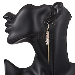 Natural Mixed Stone Chip Dangle Earrings&nbsp;EJEW-JE06712