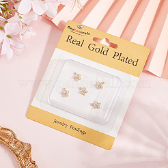 10Pcs Eco-Friendly Rack Plating Brass Micro Pave Clear Cubic Zirconia Charms&nbsp;KK-BBC0015-93