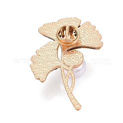 Polyester & Imitation Pearl Pins&nbsp;JEWB-B044-01G