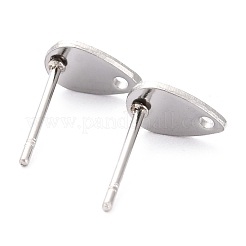 Tarnish Resistant 304 Stainless Steel Stud Earring Finding&nbsp;STAS-B011-04P