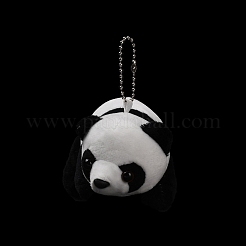 Cartoon PP Cotton Plush Simulation Soft Stuffed Animal Toy Panda Pendants Decorations&nbsp;HJEW-K043-08