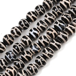 Tibetan Style dZi Beads Strands&nbsp;G-G328-A04-8mm
