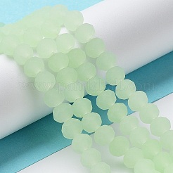 Imitation Jade Solid Color Glass Beads Strands&nbsp;EGLA-A034-J3mm-MD01