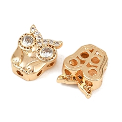 Brass Micro Pave Cubic Zirconia Beads&nbsp;KK-F906-16G