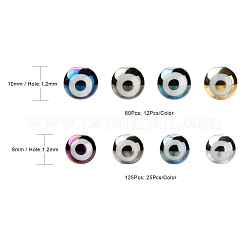 10 Colors Electroplate Glass Beads&nbsp;EGLA-LS0001-06