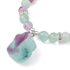 Natural Mixed Gemstone & Synthetic Hematite Beaded Stretch Bracelet&nbsp;BJEW-JB09760