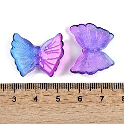 Spray Painted Glass Beads&nbsp;GLAA-Z007-02H