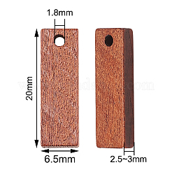 20Pcs Walnut Wood Pendants&nbsp;WOOD-CJ0001-25