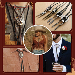 8Pcs 2 Styles Iron Bolo Tie Slider Clasp&nbsp;IFIN-PH0002-08