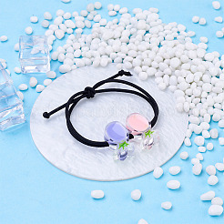100Pcs 10 Colors Transparent Enamel Acrylic Beads&nbsp;TACR-CD0001-09