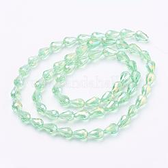 Electroplate Glass Beads&nbsp;EGLA-R006-11x8mm-M
