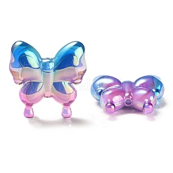 UV Plating Rainbow Iridescent Acrylic Beads&nbsp;OACR-G012-09D
