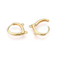 Brass Hoop Earring Finding&nbsp;KK-N261-64G