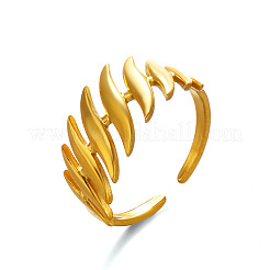 304 Stainless Steel Cuff Open Rings&nbsp;WGEA6BB-01