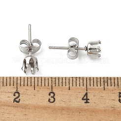 316 Surgical Stainless Steel Stud Earring Findings&nbsp;STAS-Z118-03P-04