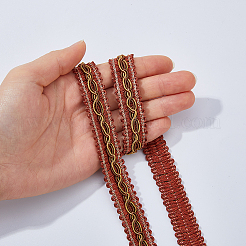 14.5M Polyester Lace Trim Ribbon&nbsp;OCOR-WH0101-244D