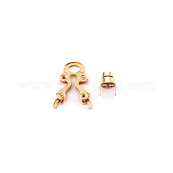 Electroplate Alloy Bag Twist Lock Clasps&nbsp;FIND-WH0003-45