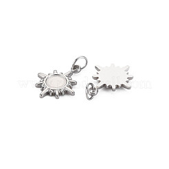 304 Stainless Steel Pendant Enamel Settings&nbsp;STAS-N097-216