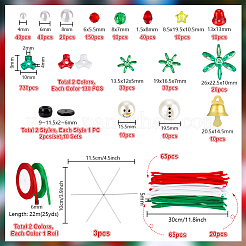 Christmas Themed Acrylic Beads Jewelry Making Finding Kits&nbsp;DIY-PH0030-34