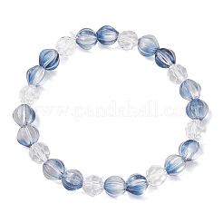 Transparent Glass Beaded Stretch Bracelets for Women&nbsp;BJEW-JB12159-01