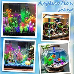 54Pcs 18 Styles Plastic & Resin Sea Grass Display Decorations&nbsp;DJEW-BM0001-01A