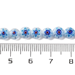 Handmade Millefiori Lampwork Beads Strands&nbsp;LAMP-G164-11M