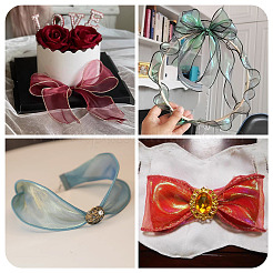 2 Rolls Polyester Mesh Ribbons&nbsp;SRIB-TA0003-42B
