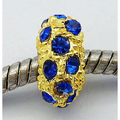 Alloy Rhinestone European Beads&nbsp;CPDL-H011-1