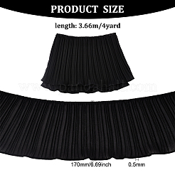 4 Yards Polyester Pleated Elastic Lace Ribbon&nbsp;OCOR-FG0001-79A